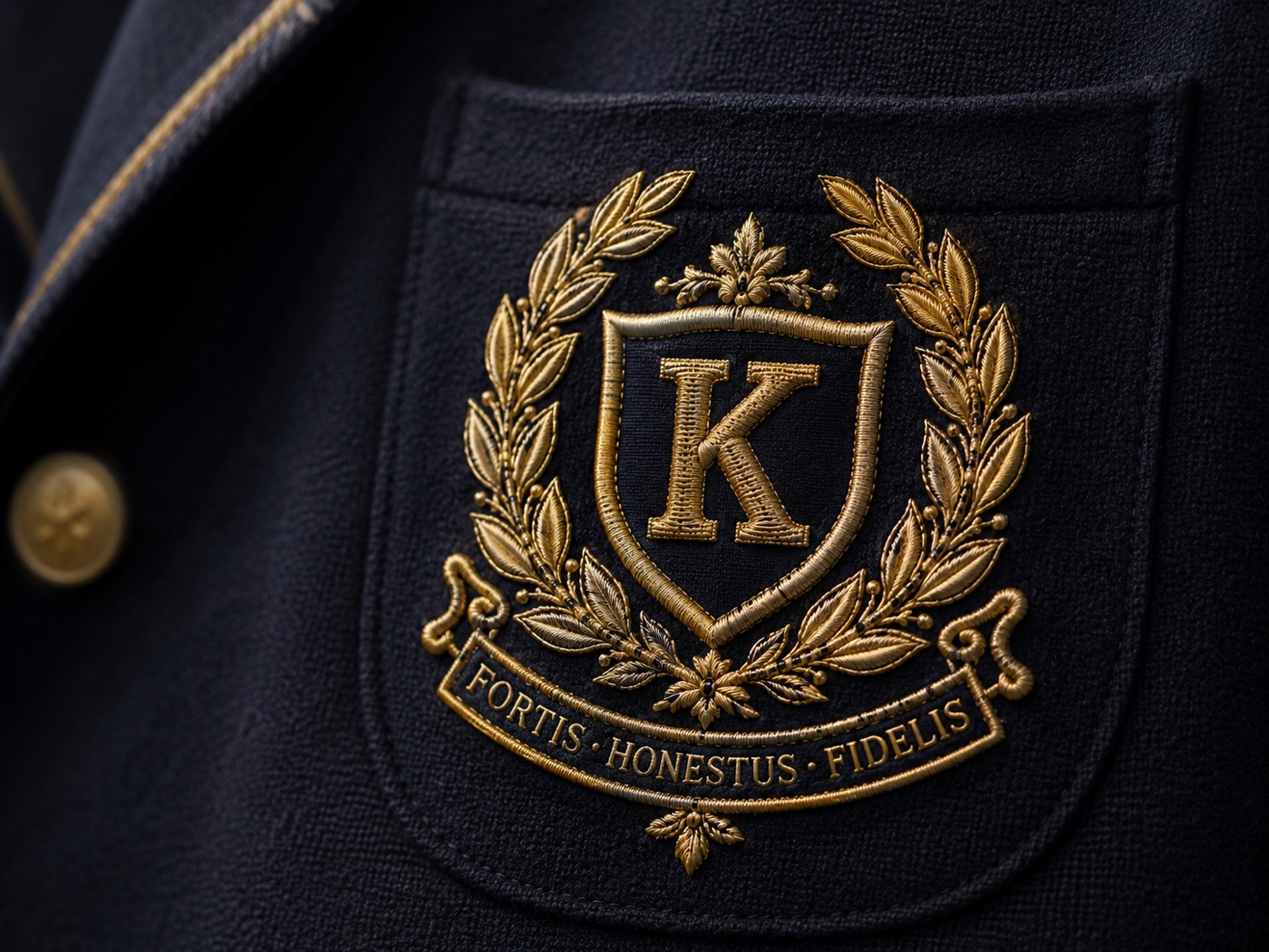 Hand Zardozi Blazer Crest