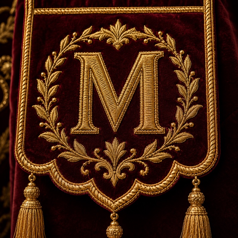 Hand Zari Institutional Emblem