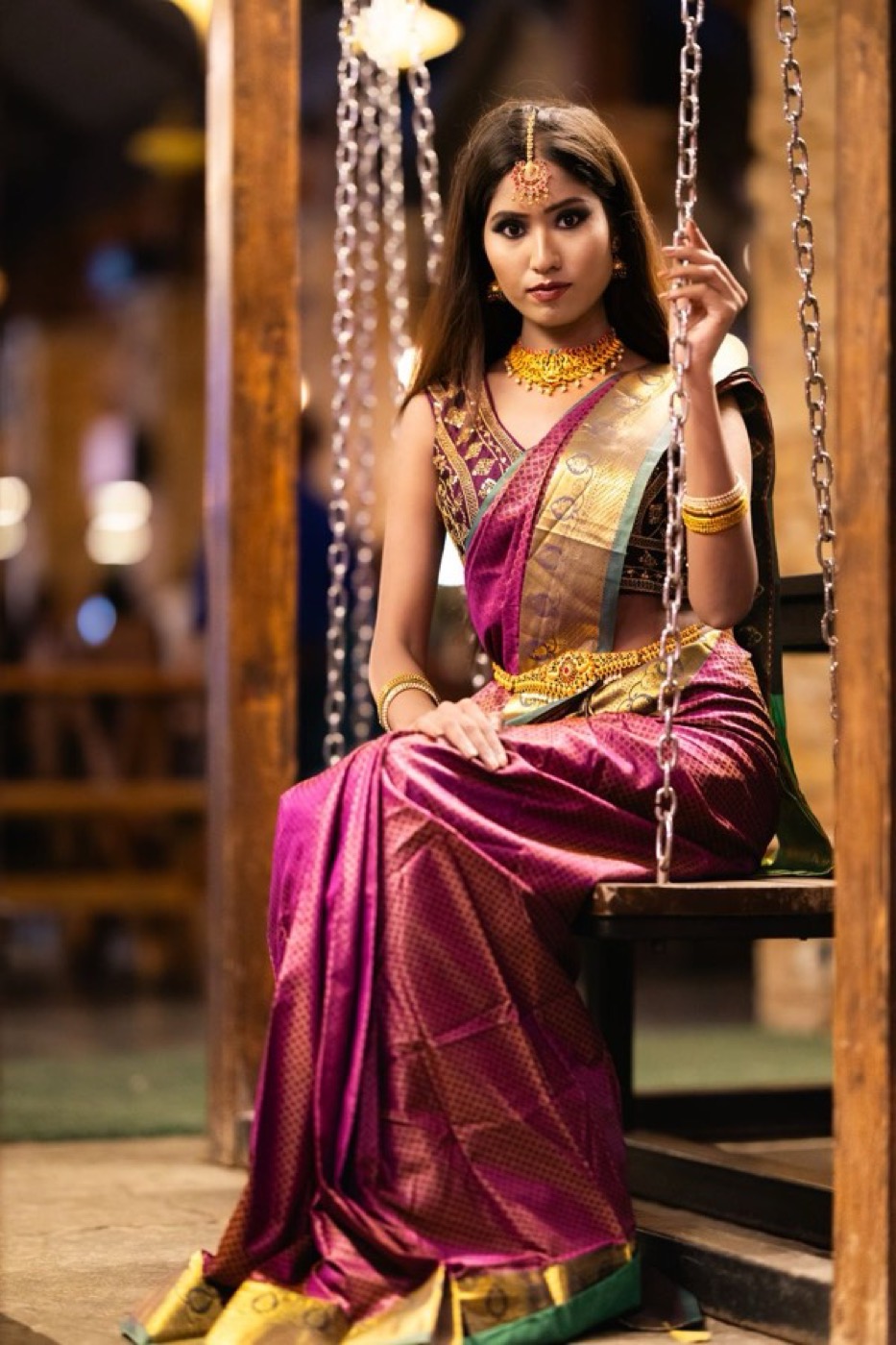 Chandrika Half-Sleeve Stone Work Blouse